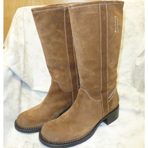 Suede Boots Primo Piano Size 38 - Picture 1 of 7